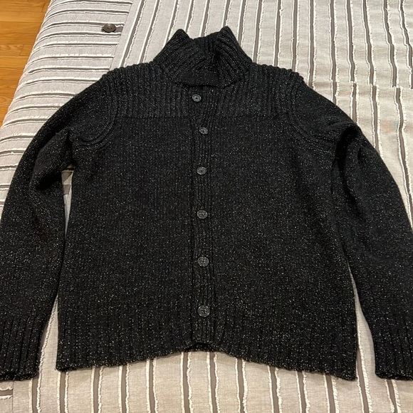 Mens size L BANANA REPUBLIC button up sweater - Picture 1 of 9